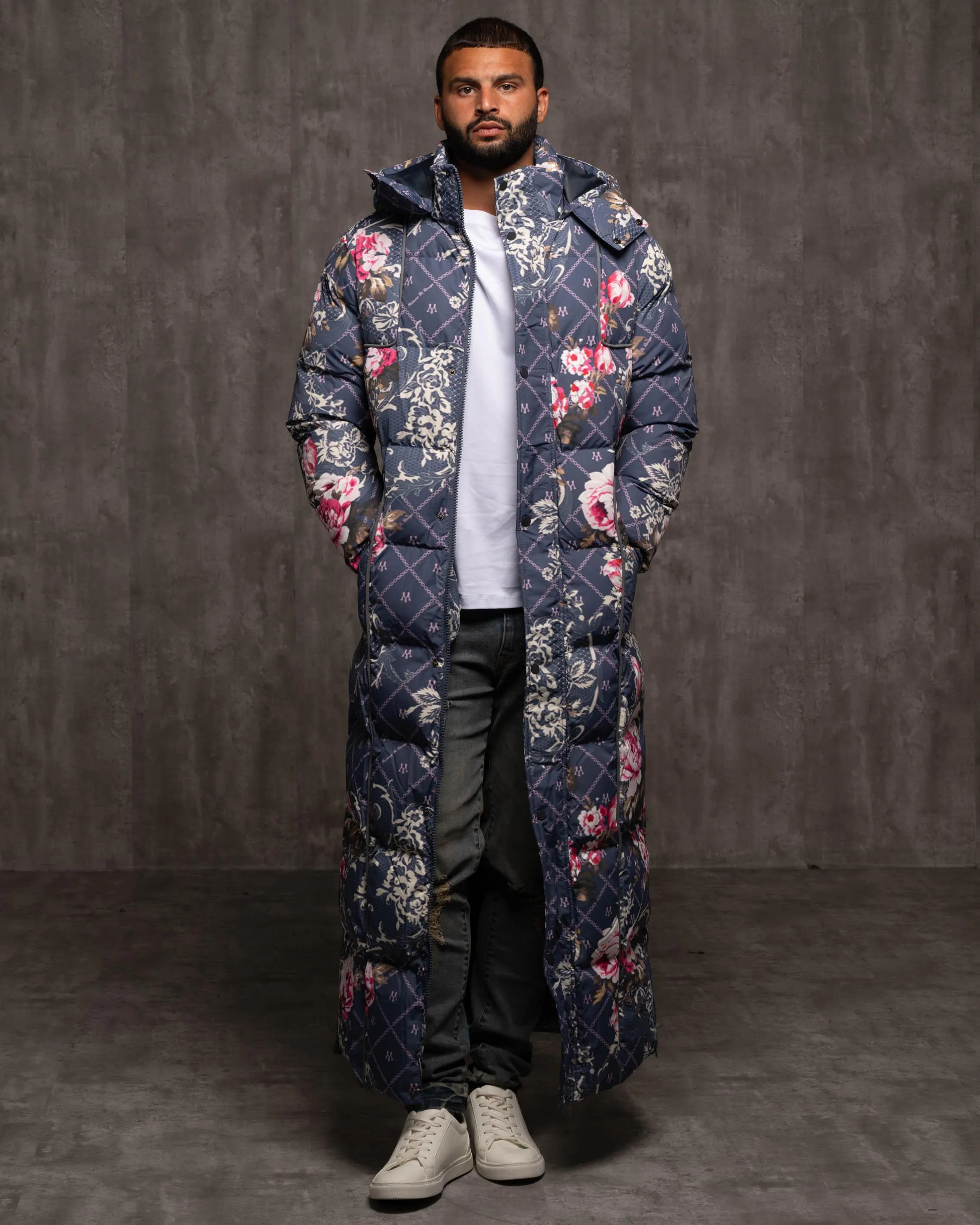 puffer coat Jacquard Burr