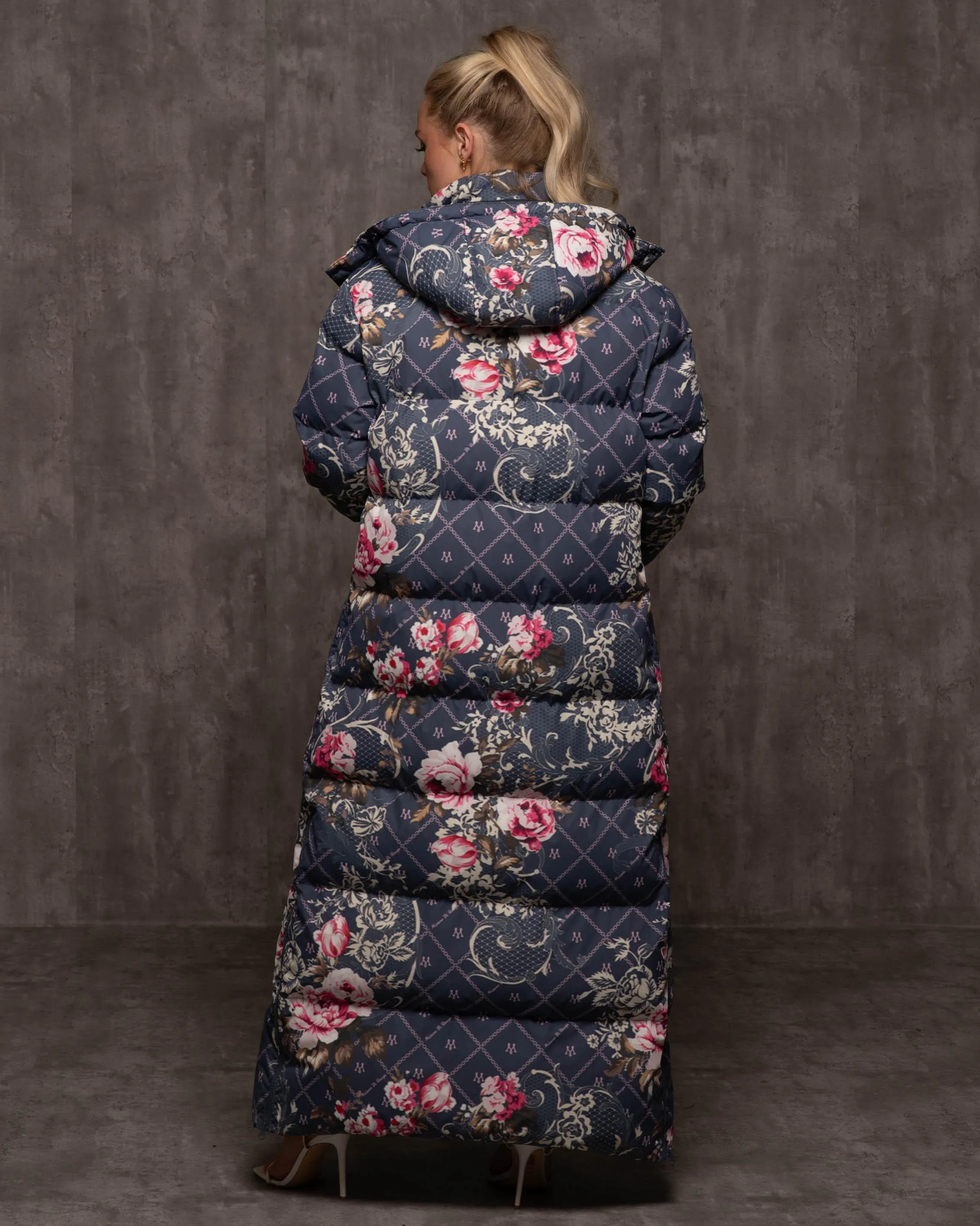 puffer coat Jacquard Burr