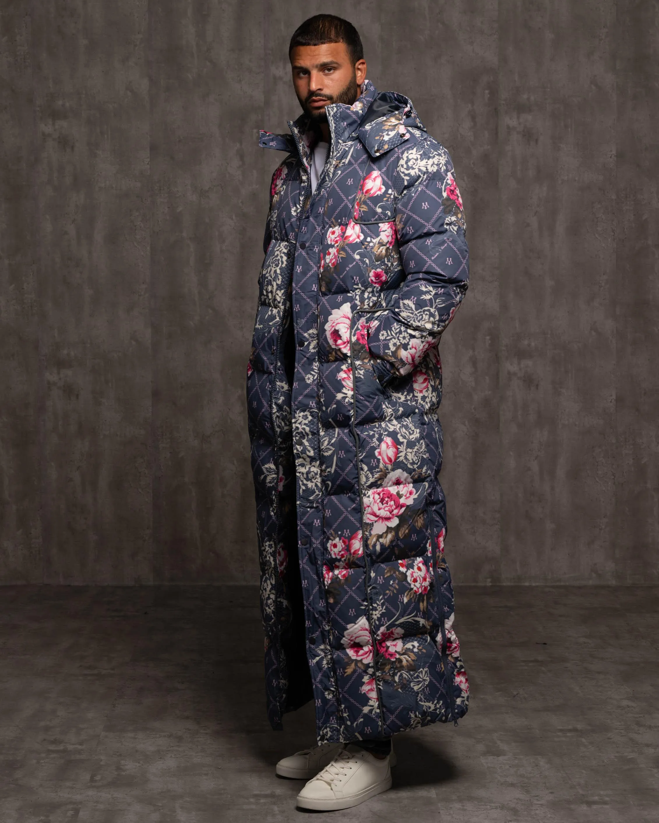 puffer coat Jacquard Burr