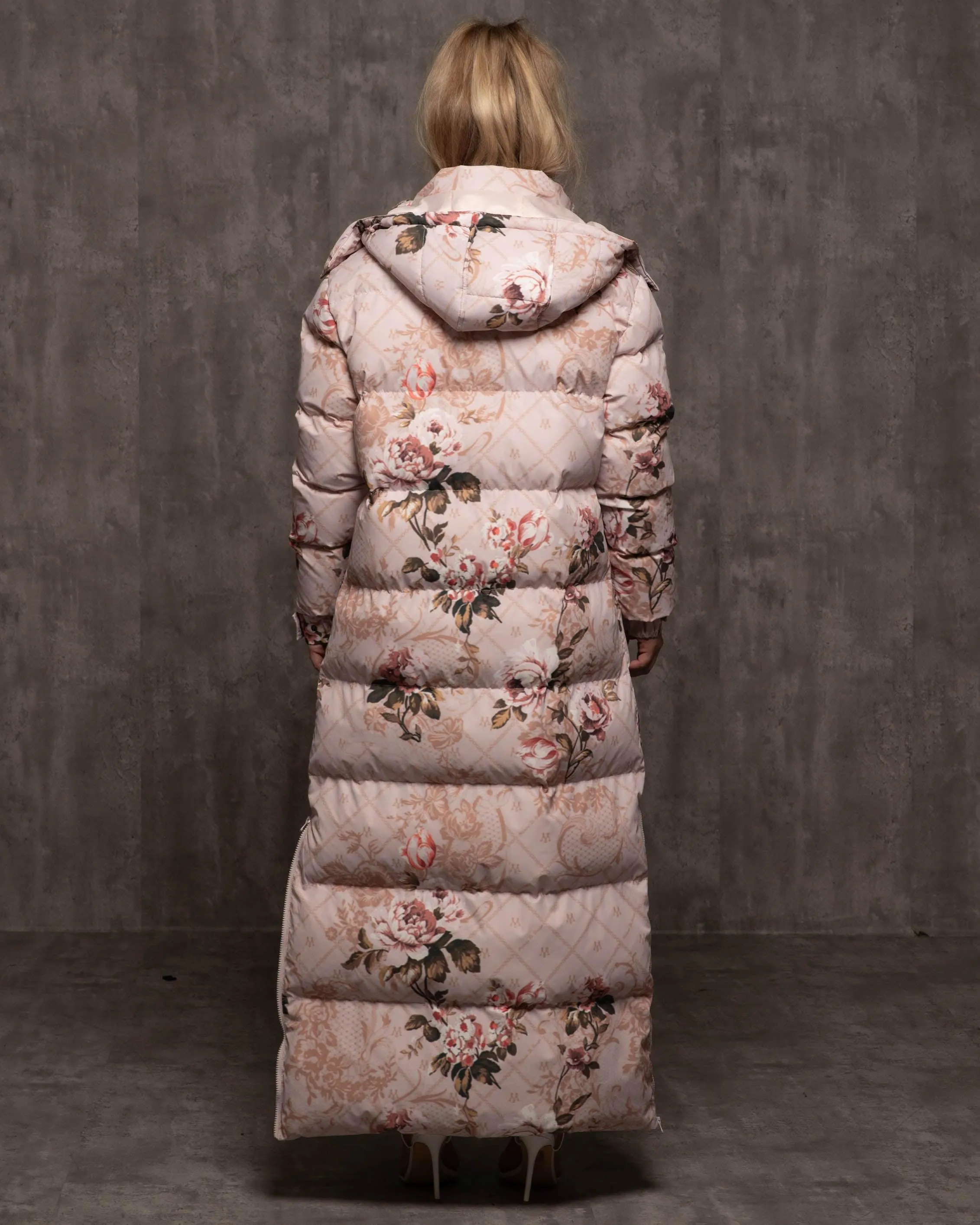 puffer coat Jacquard Burr