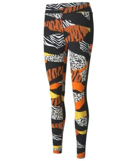 Puma Womens Animal Print Compression Athletic Pants