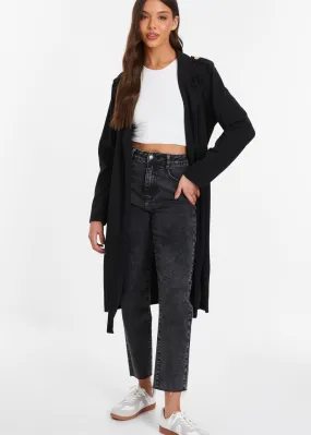 Quiz Black Duster Coat