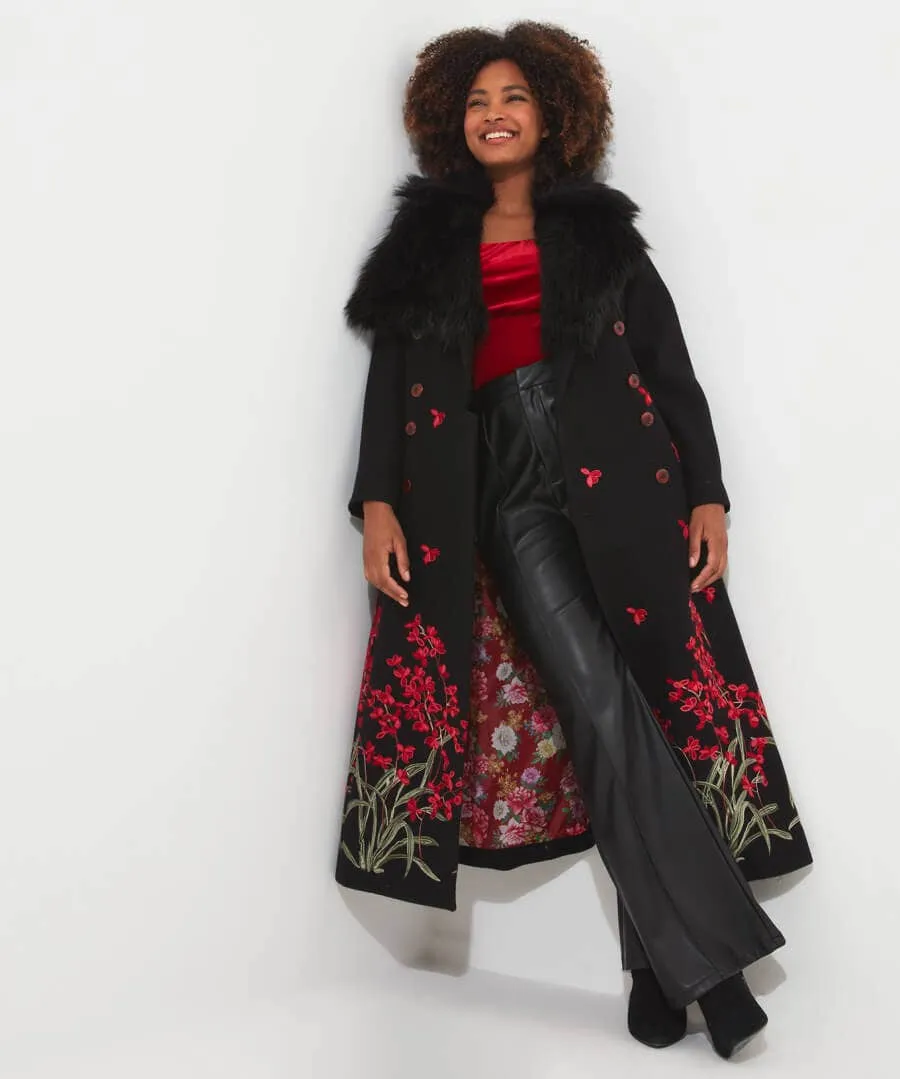 Red Roses Boutique Coat