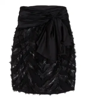 REDEMPTIONZEBRA BOW SKIRT