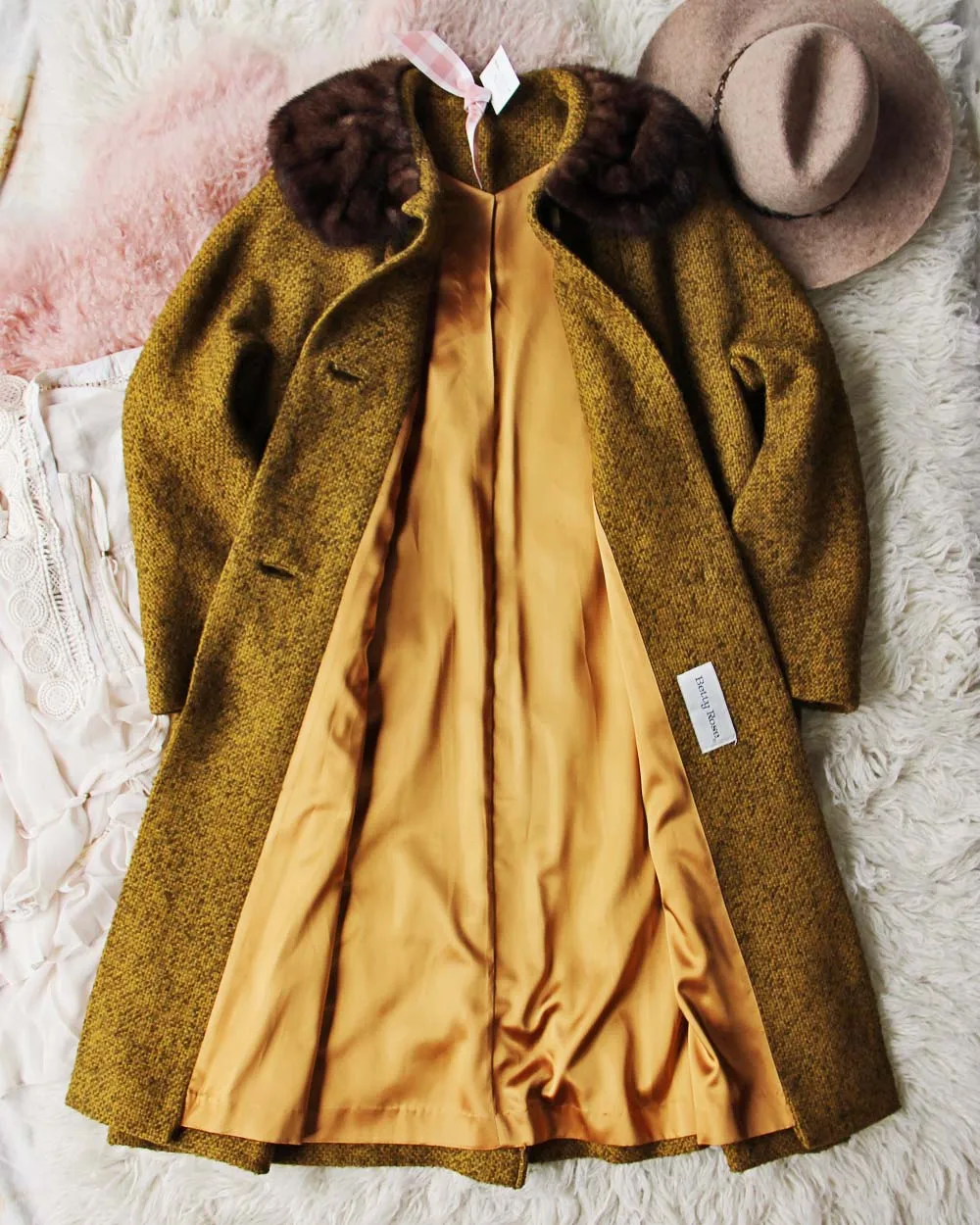 Retro Mustard Vintage Coat