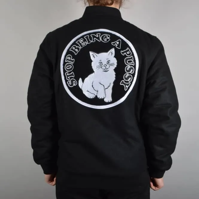 RIPNDIP STOP BEING A PUSSY VARSITY JACKET (RND9900)