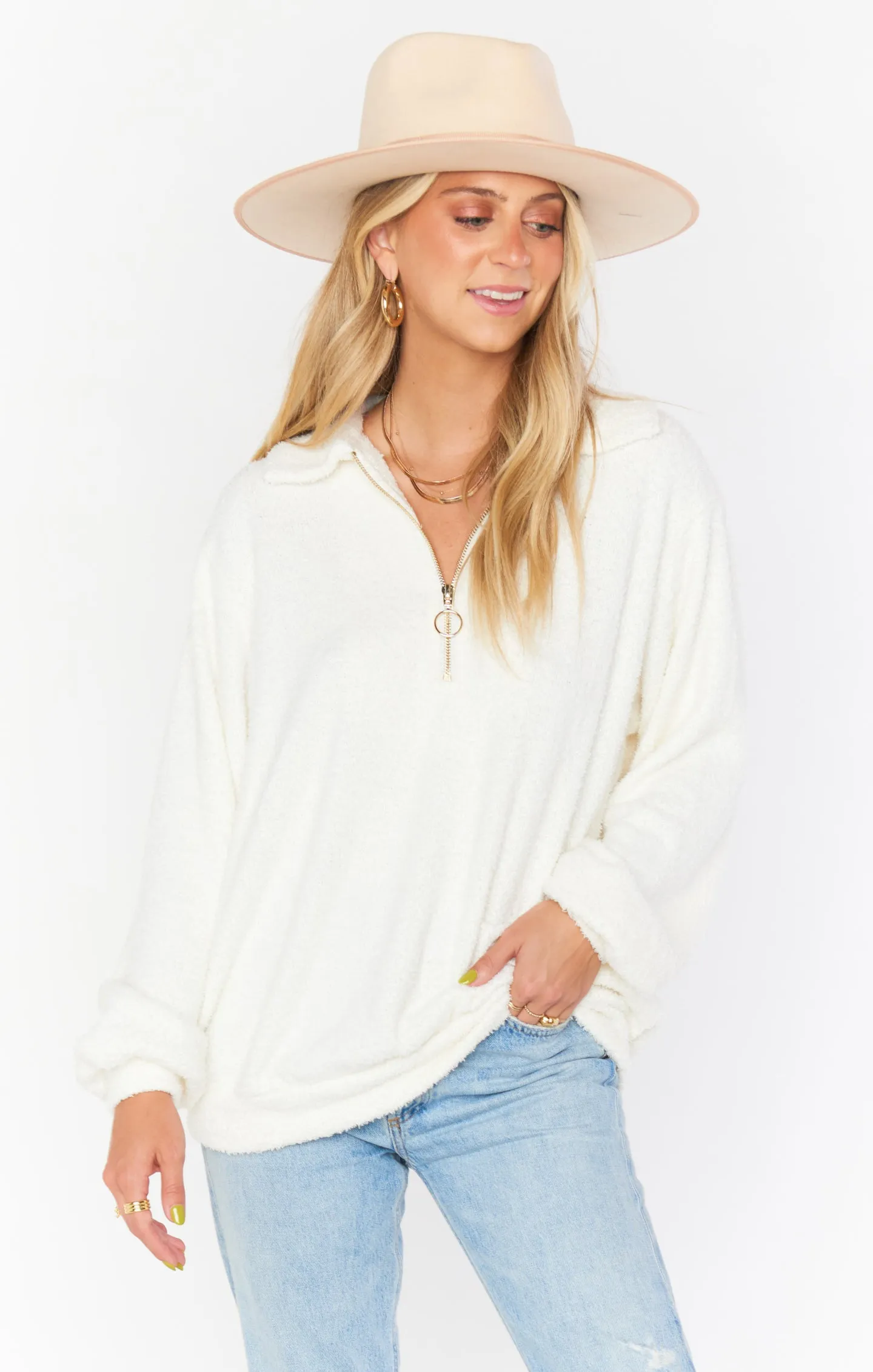 Sadie Sweater Off White Knit