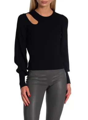 SECOND FEMALE SWEATER LEE O-NECK BLACK