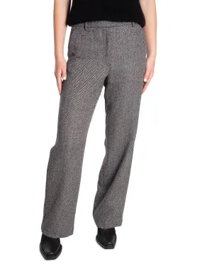 SELECTED FEMME PANTS HERA HW WIDE PANT DARK GREY MELANGE