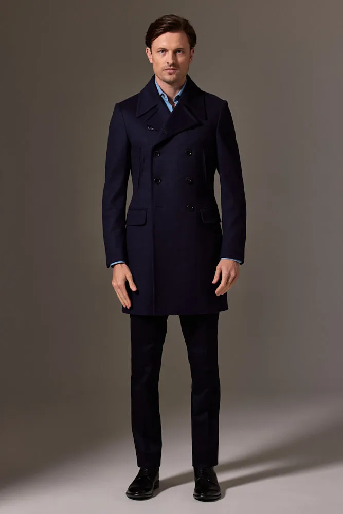 Sergeant Pea Coat - Premium Navy Wool - Exceptional Quality