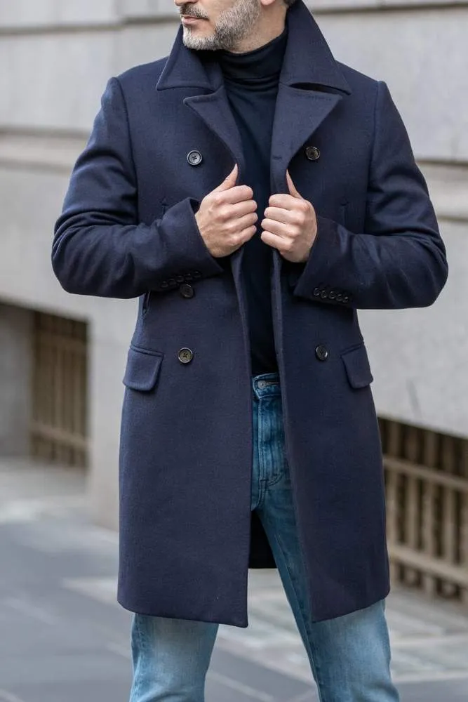 Sergeant Pea Coat - Premium Navy Wool - Exceptional Quality