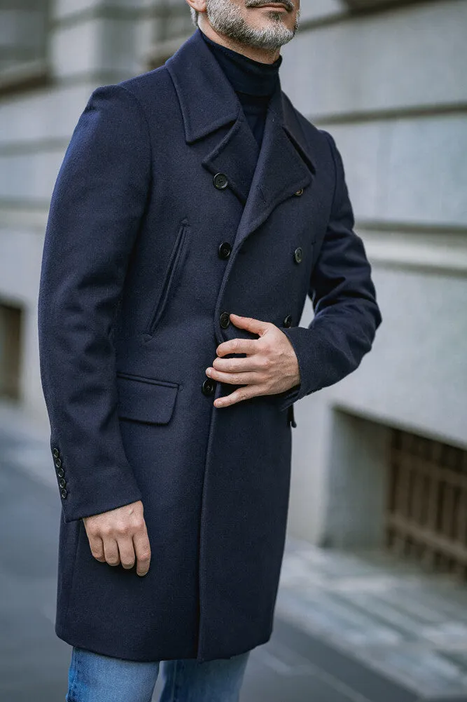 Sergeant Pea Coat - Premium Navy Wool - Exceptional Quality