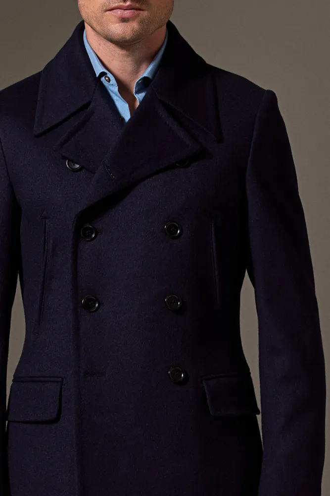 Sergeant Pea Coat - Premium Navy Wool - Exceptional Quality