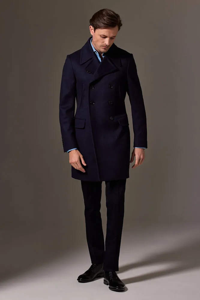 Sergeant Pea Coat - Premium Navy Wool - Exceptional Quality