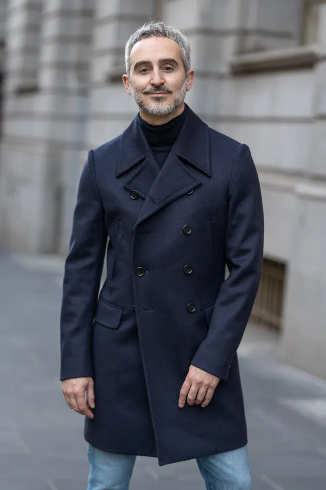 Sergeant Pea Coat - Premium Navy Wool - Exceptional Quality