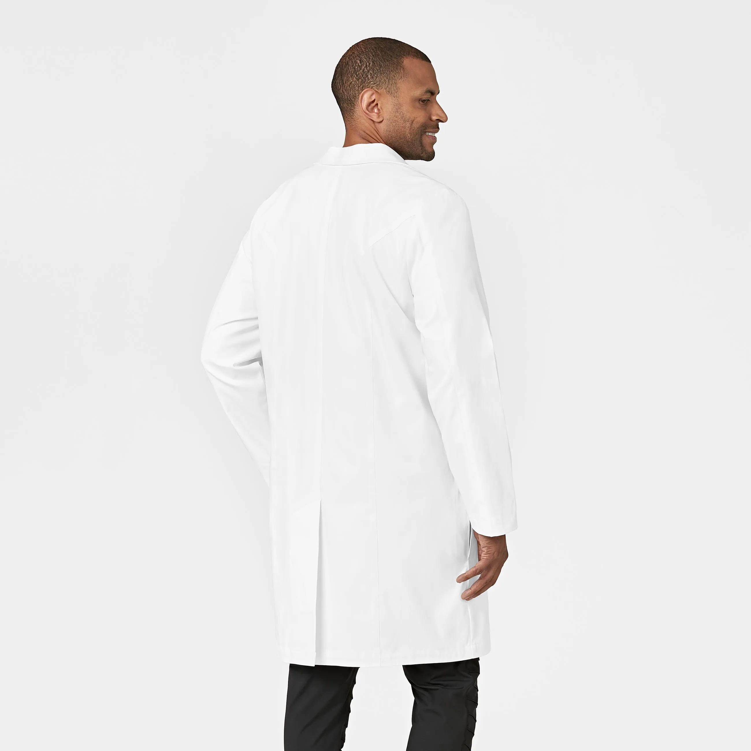 Slate Men's 38 Inch Doctors Coat - White