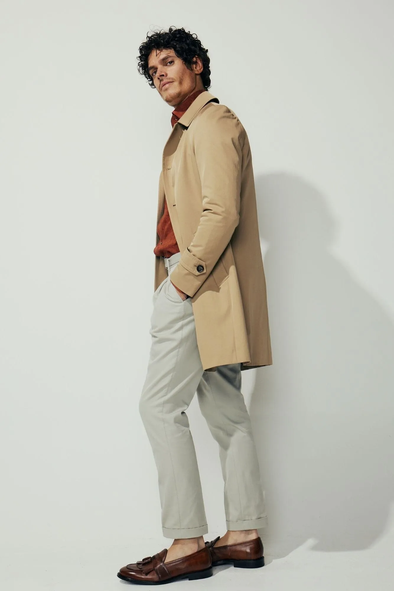 Spencer Car Coat Sand Tech Cotton