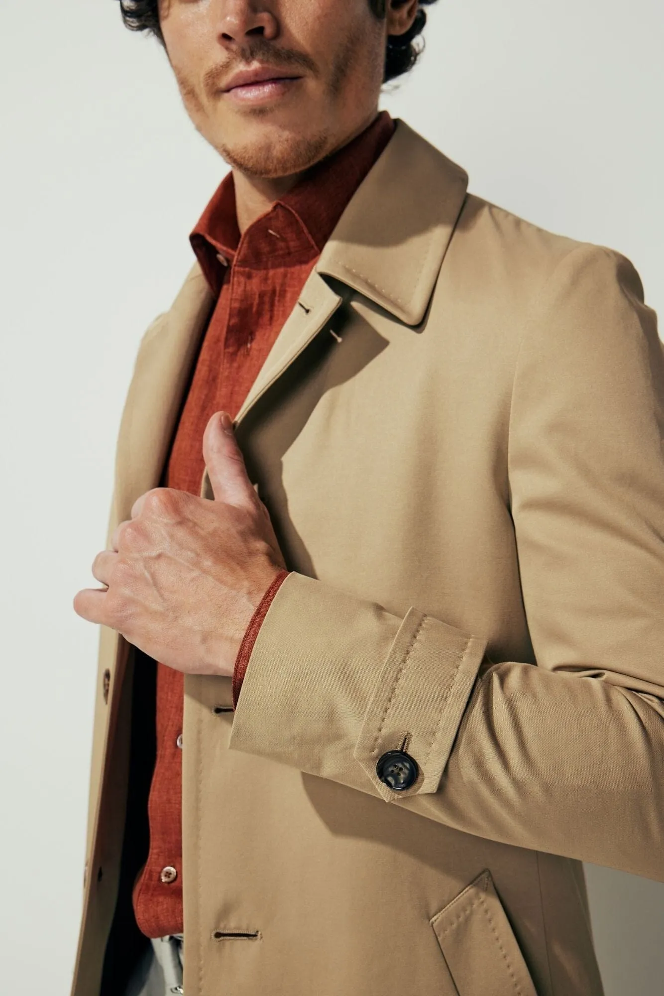 Spencer Car Coat Sand Tech Cotton