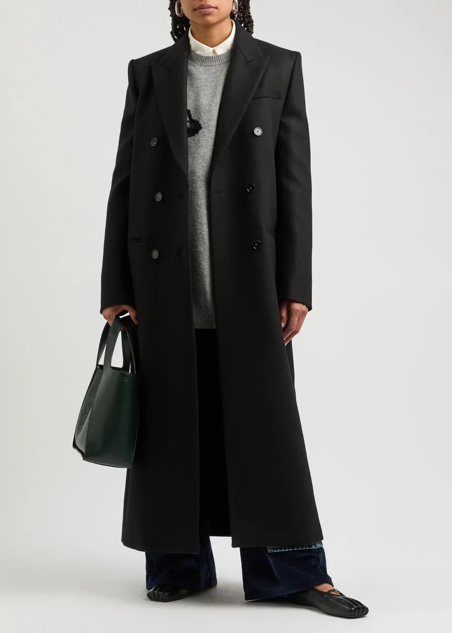 STELLA MCCARTNEY Double-breasted wool coat  -                         -                     -                