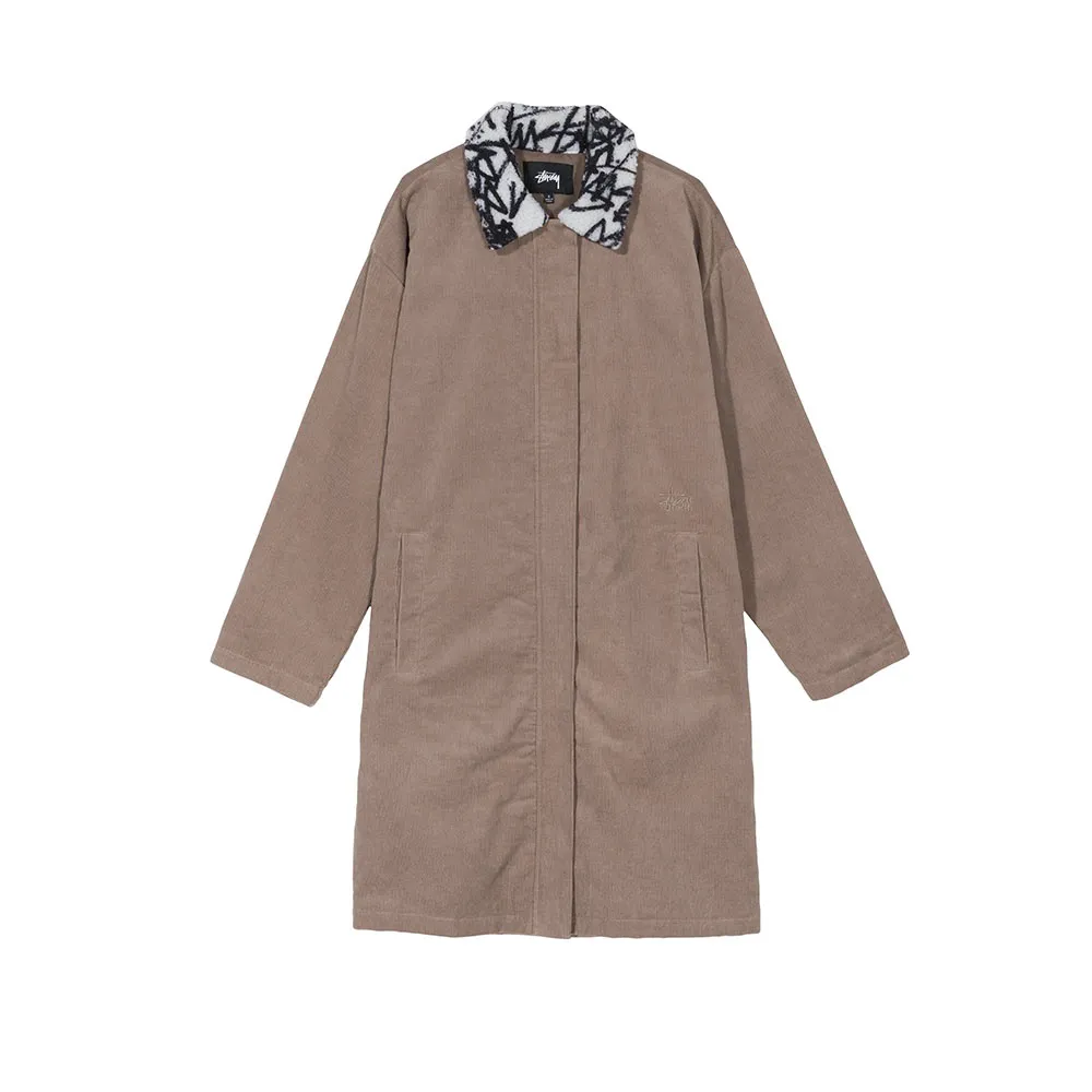 Stussy Long Corduroy Coat / Cappotto Taupe 215121