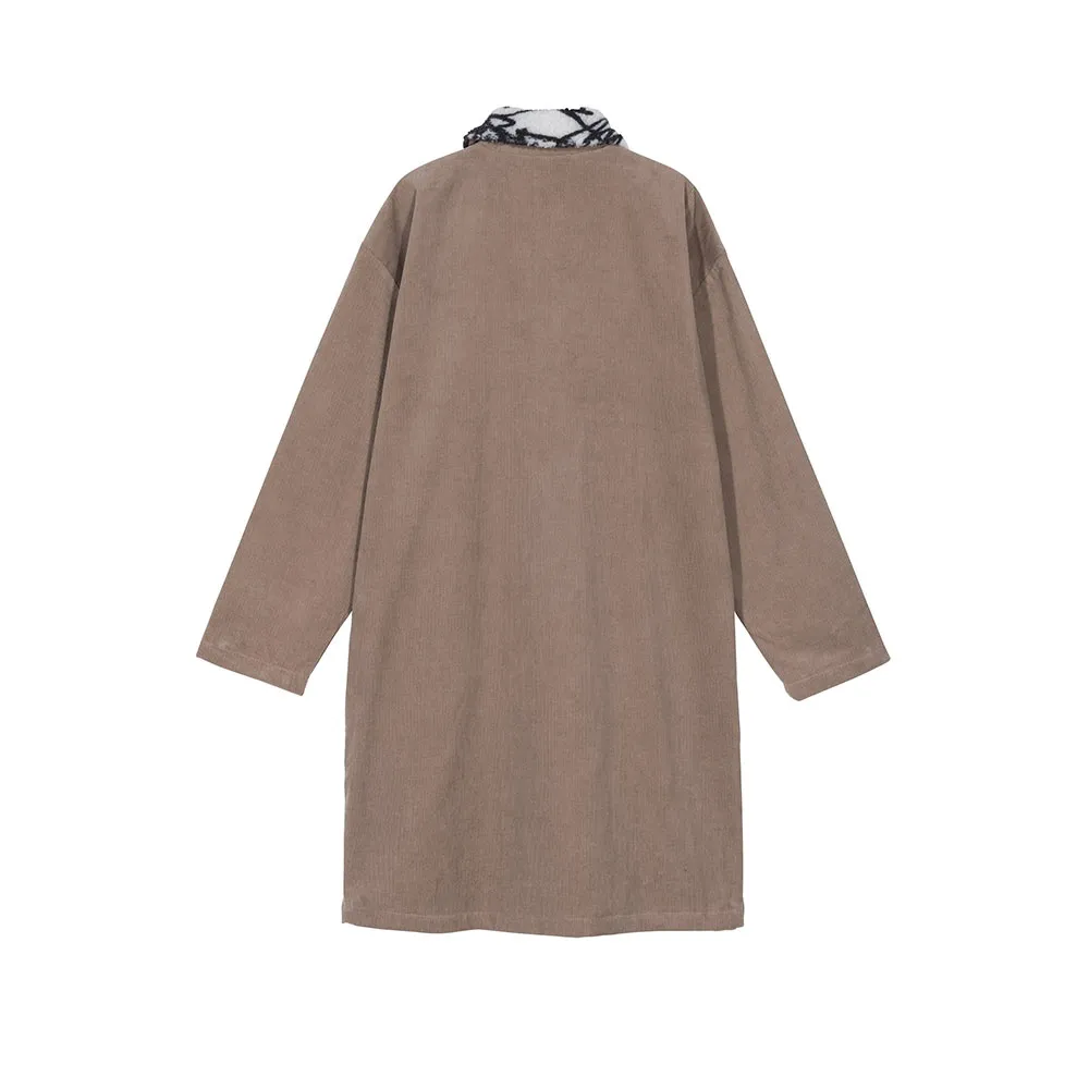 Stussy Long Corduroy Coat / Cappotto Taupe 215121