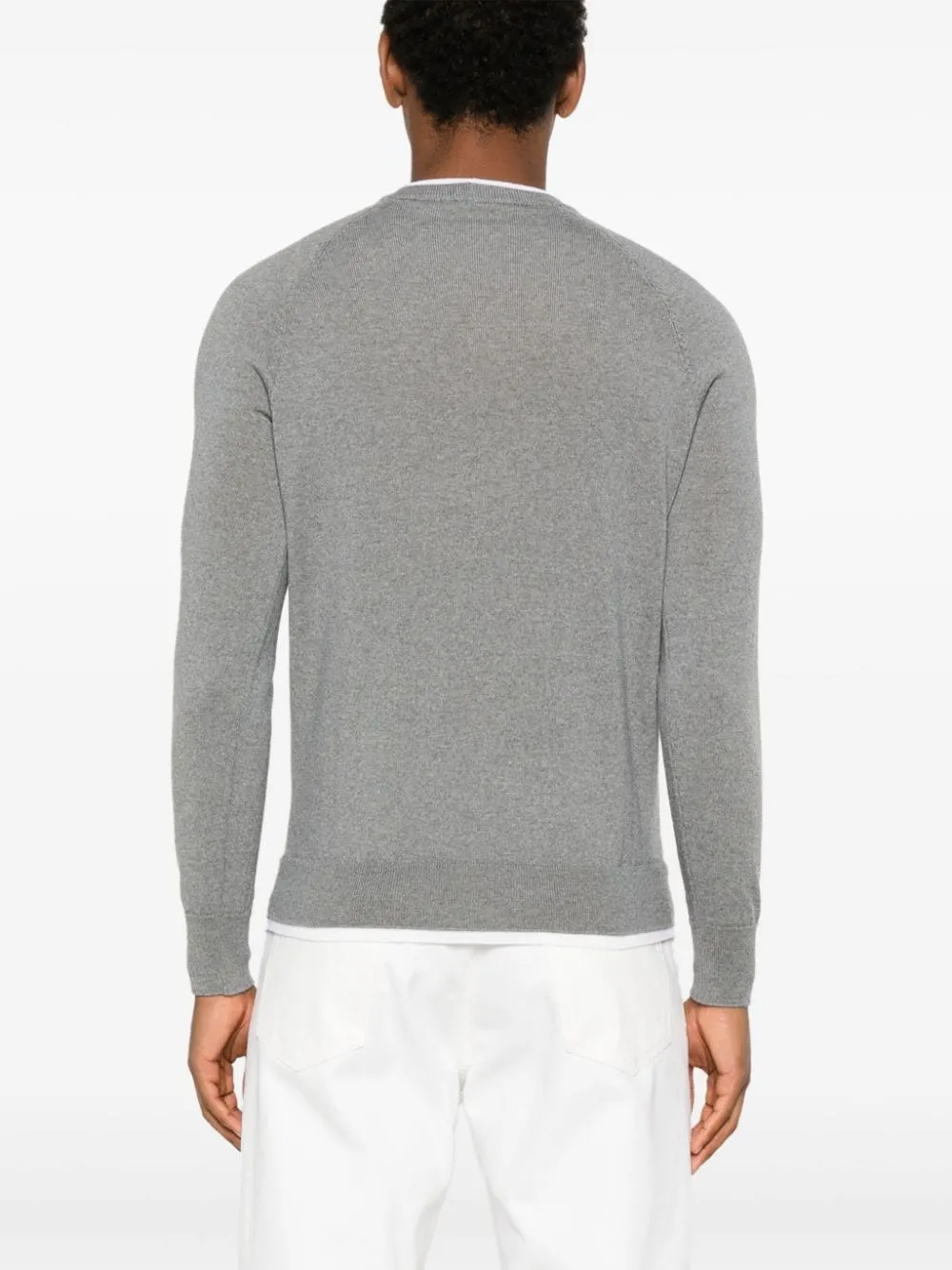 Sweater with contrasting finish