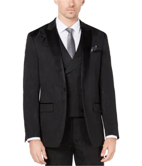 Tallia Mens Black Bird One Button Blazer Jacket