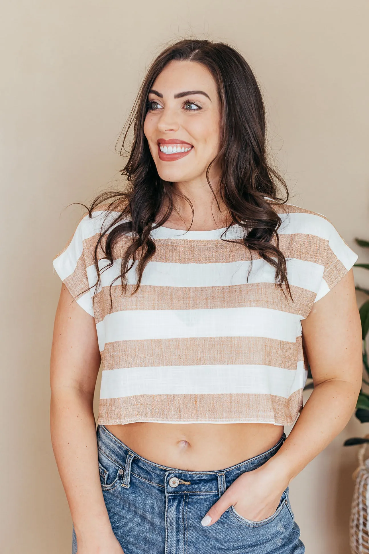 Taryn Woven Crop Top