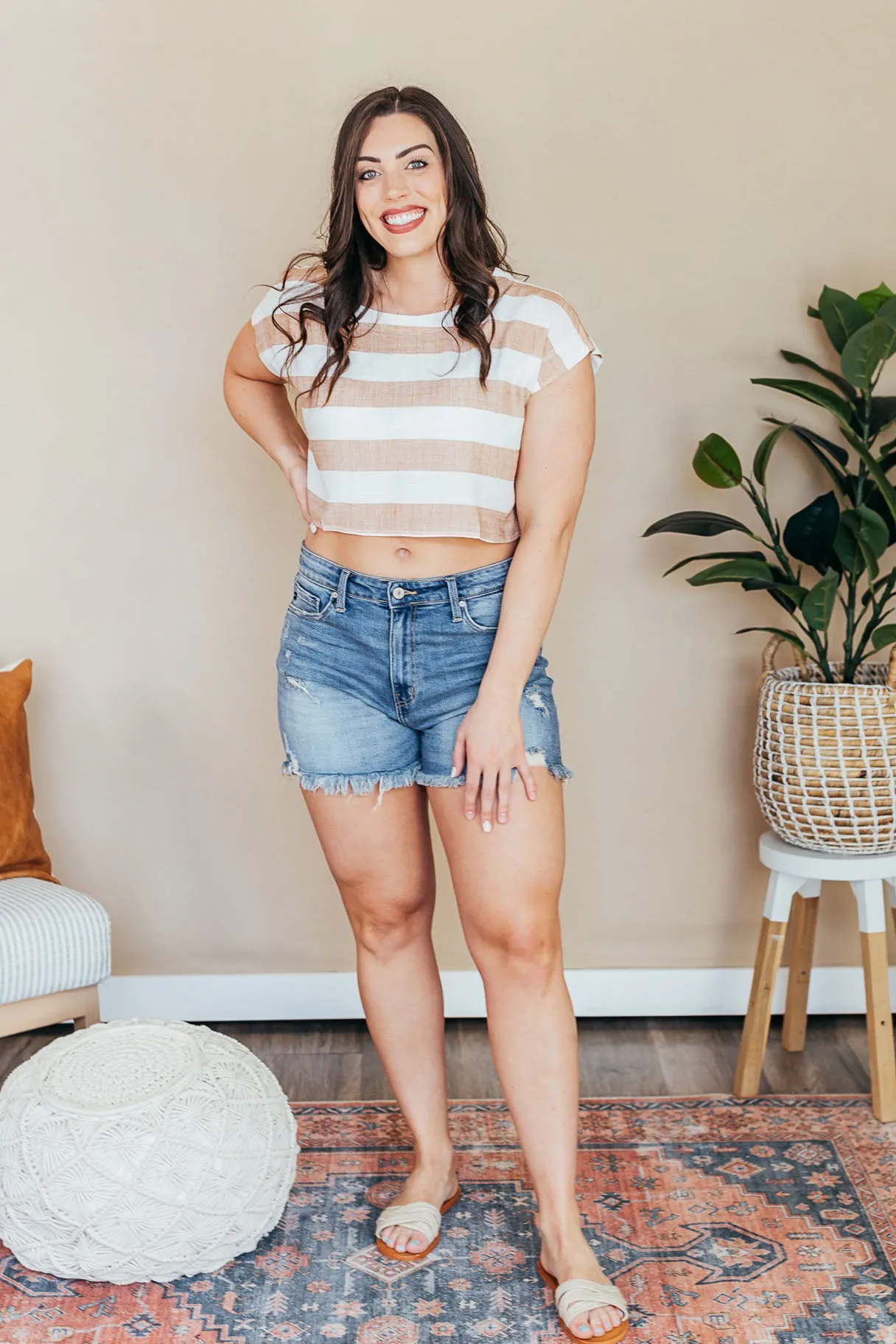 Taryn Woven Crop Top