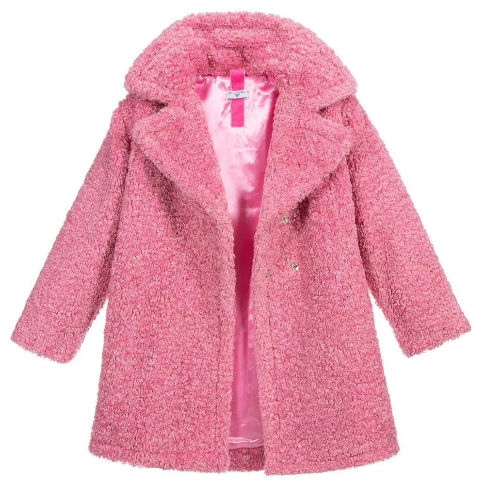 Teen Pink Teddy Coat