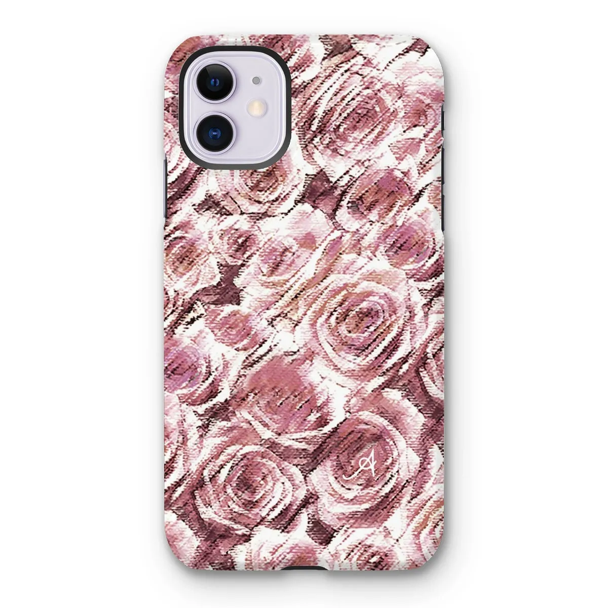 Textured Roses Dusky Pink Amanya Design Tough Phone Case