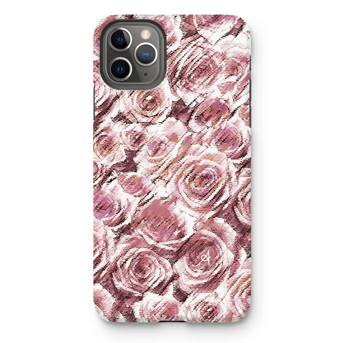 Textured Roses Dusky Pink Amanya Design Tough Phone Case