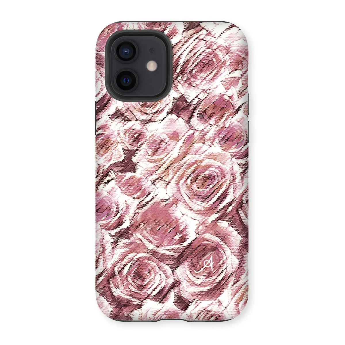 Textured Roses Dusky Pink Amanya Design Tough Phone Case