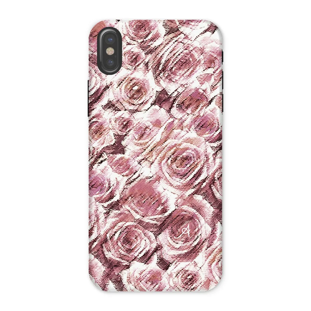 Textured Roses Dusky Pink Amanya Design Tough Phone Case