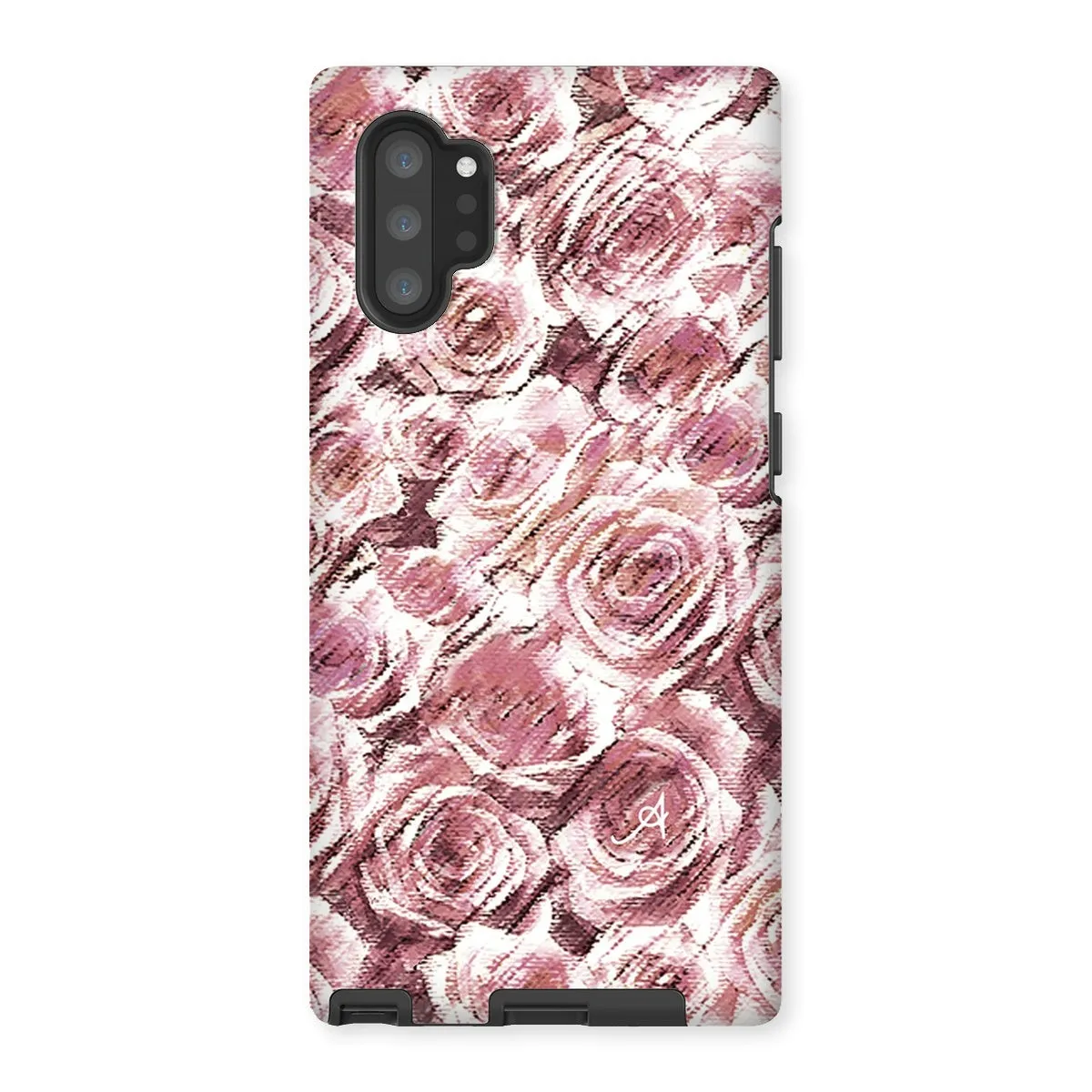 Textured Roses Dusky Pink Amanya Design Tough Phone Case