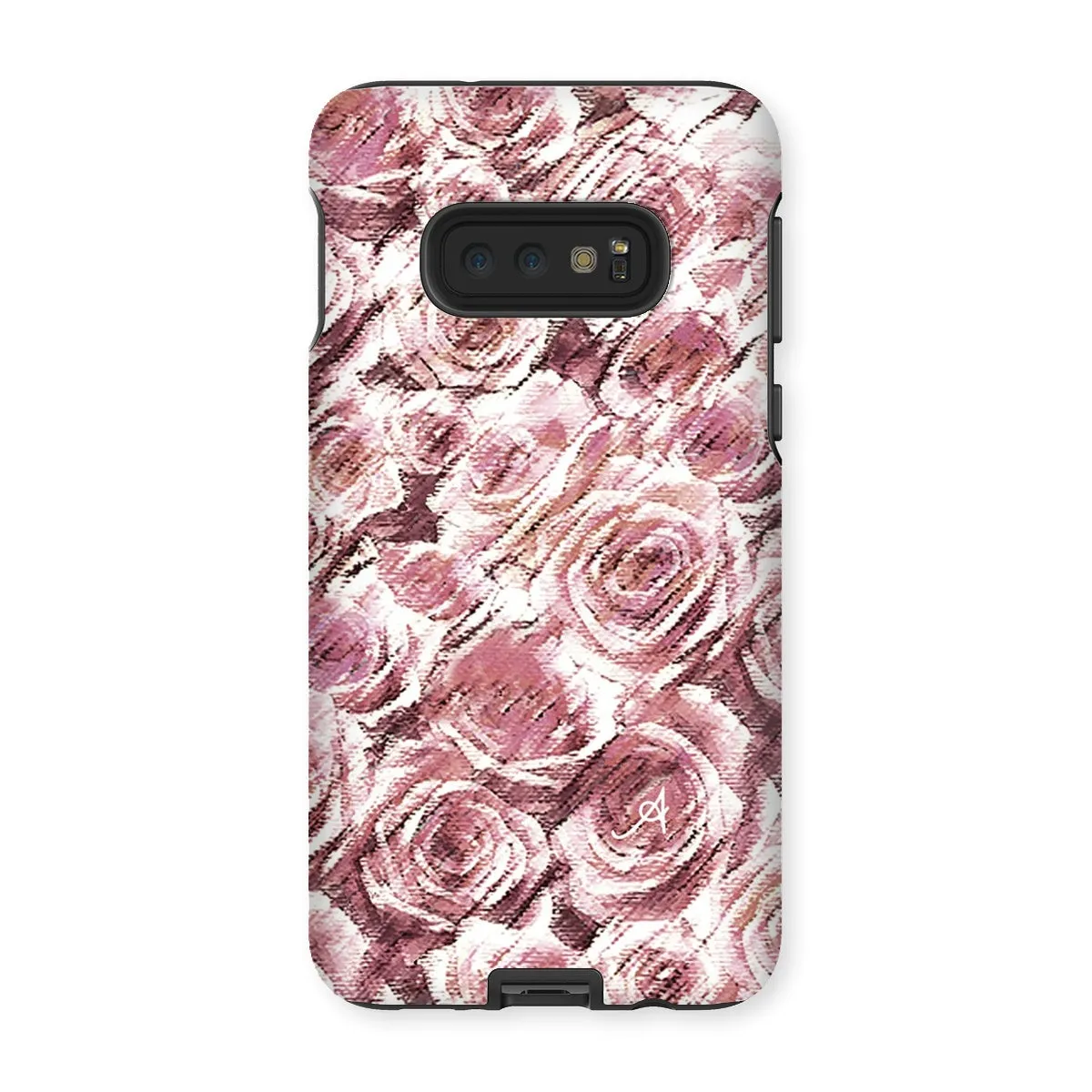 Textured Roses Dusky Pink Amanya Design Tough Phone Case