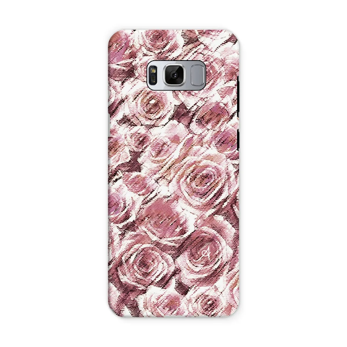 Textured Roses Dusky Pink Amanya Design Tough Phone Case