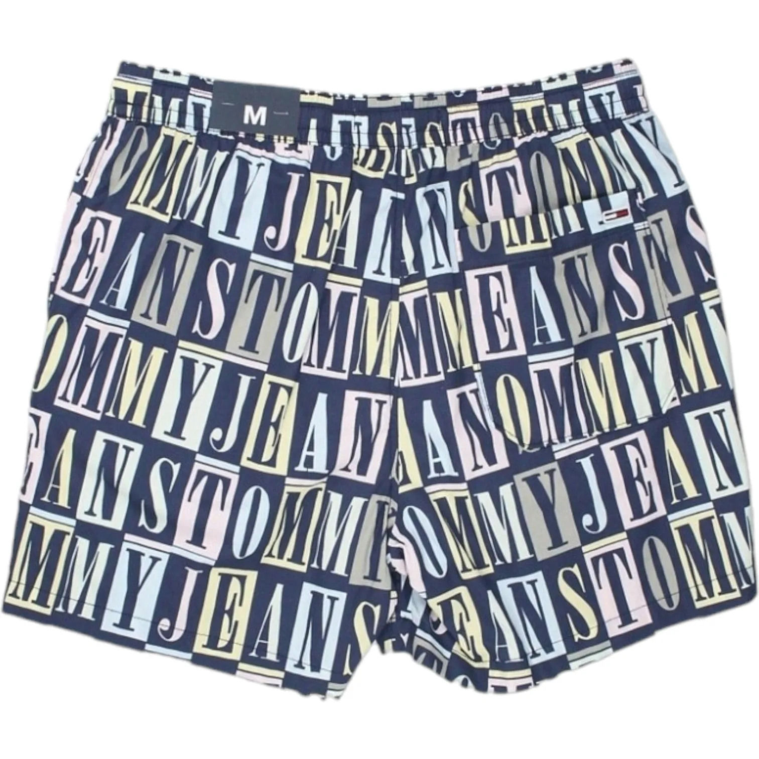 Tommy Jeans Blue Graphic Logo Beach Shorts