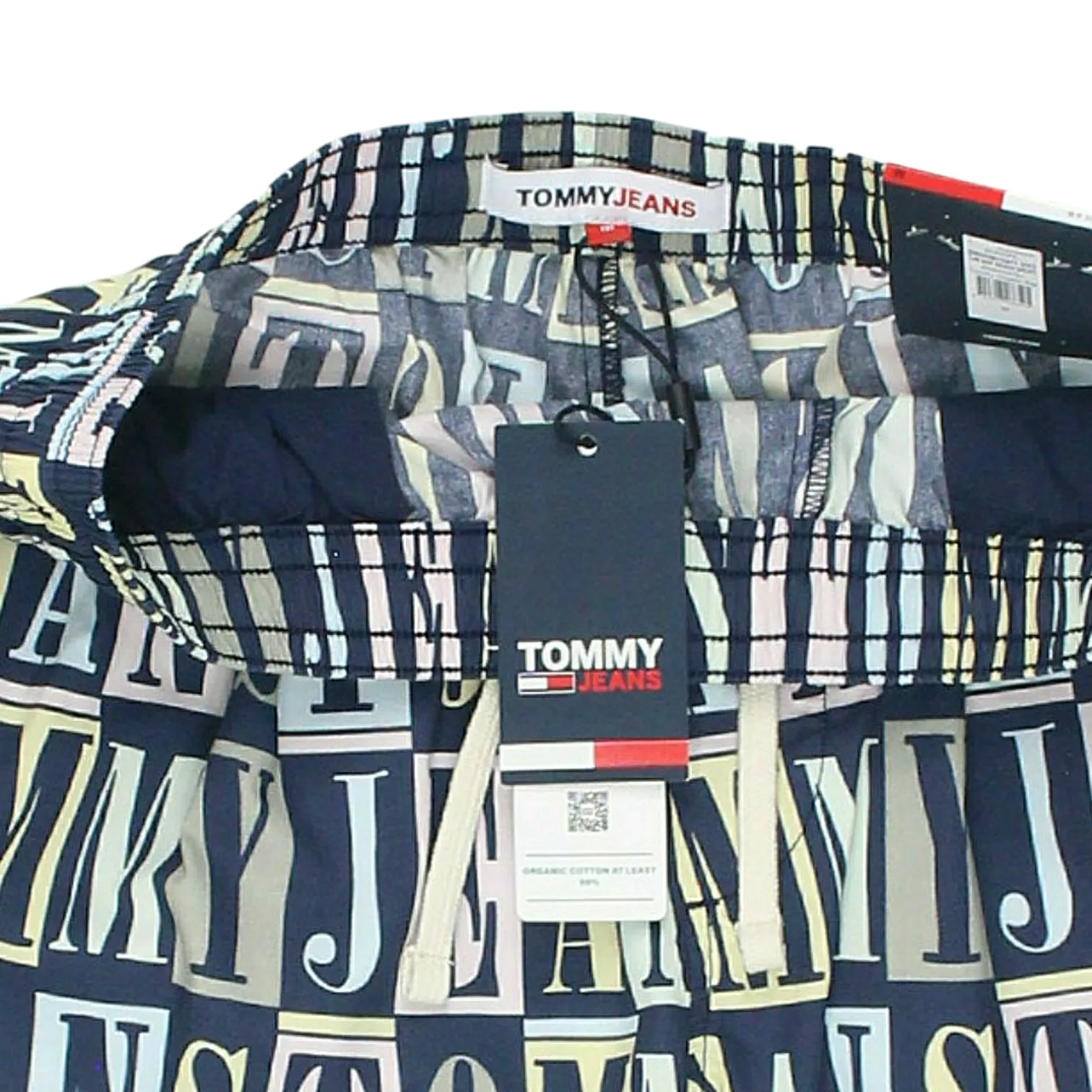 Tommy Jeans Blue Graphic Logo Beach Shorts