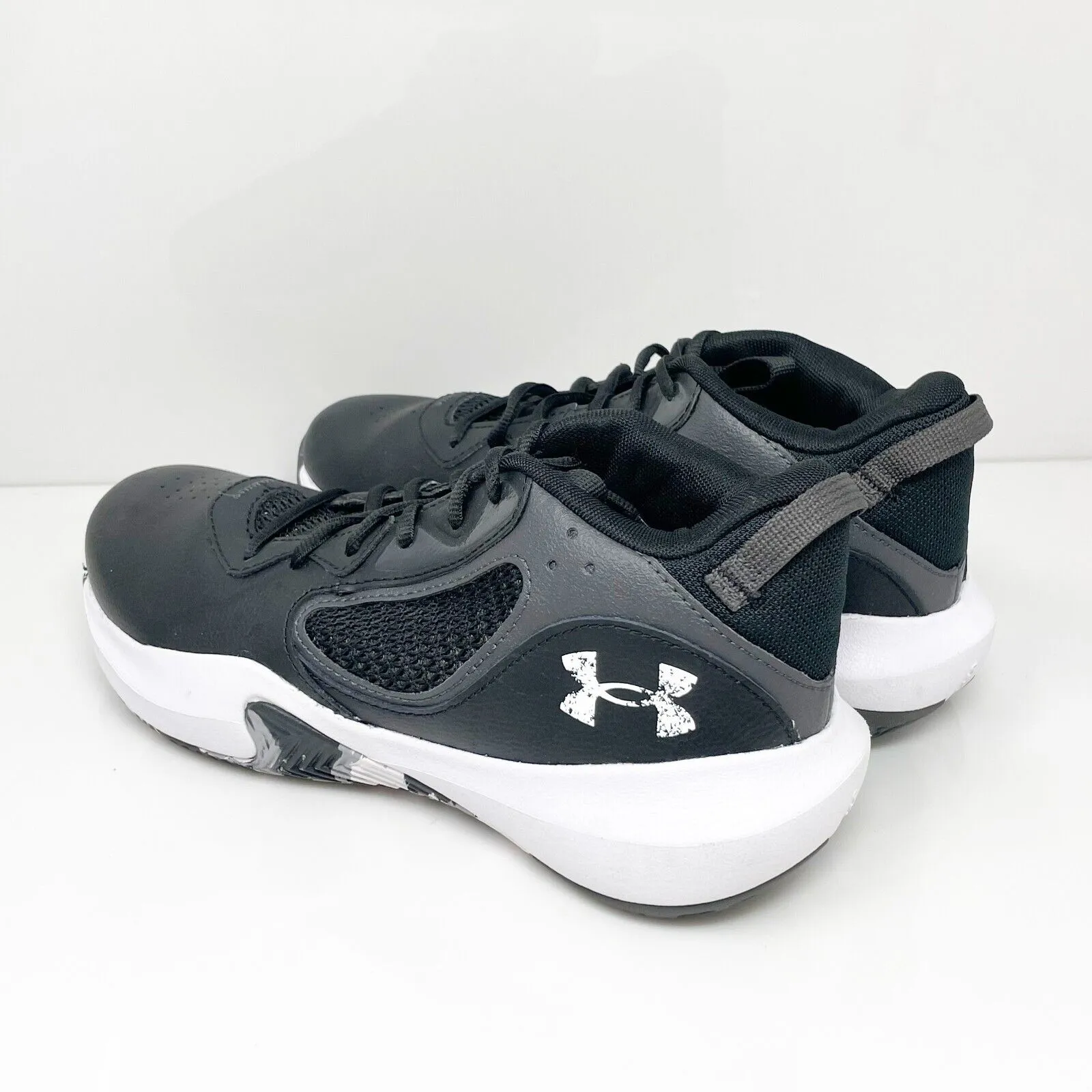 Under Armour Unisex Lockdown 6 3025616 Black Basketball Shoes Sneaker Sz M8 W9.5