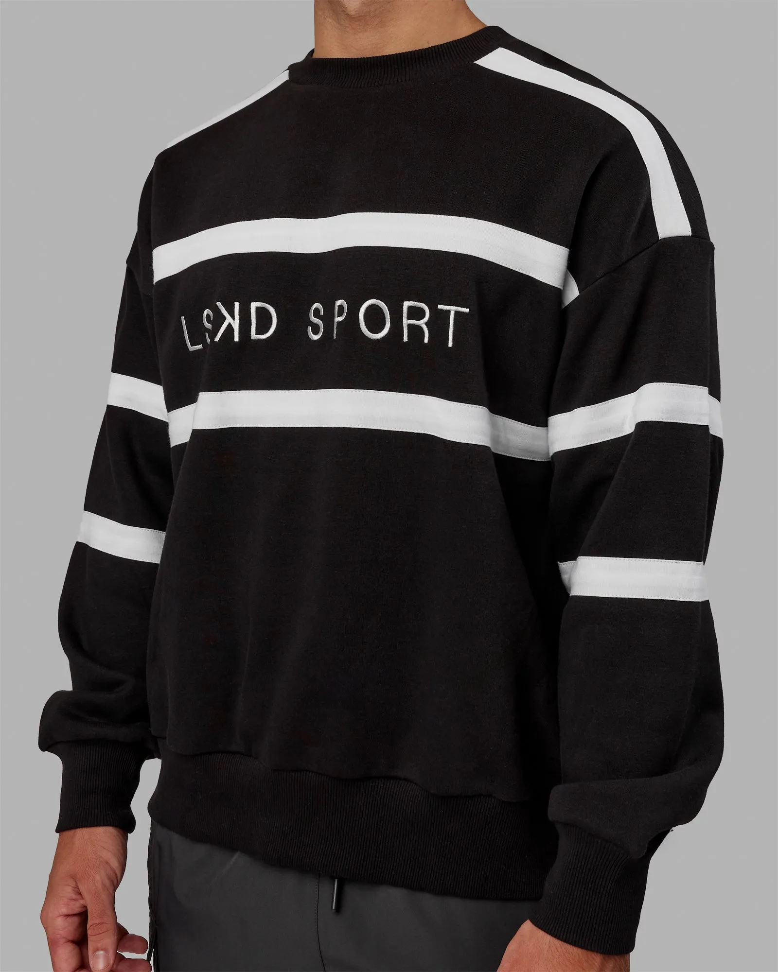 Unisex Collateral Sweater Oversize - Black-White