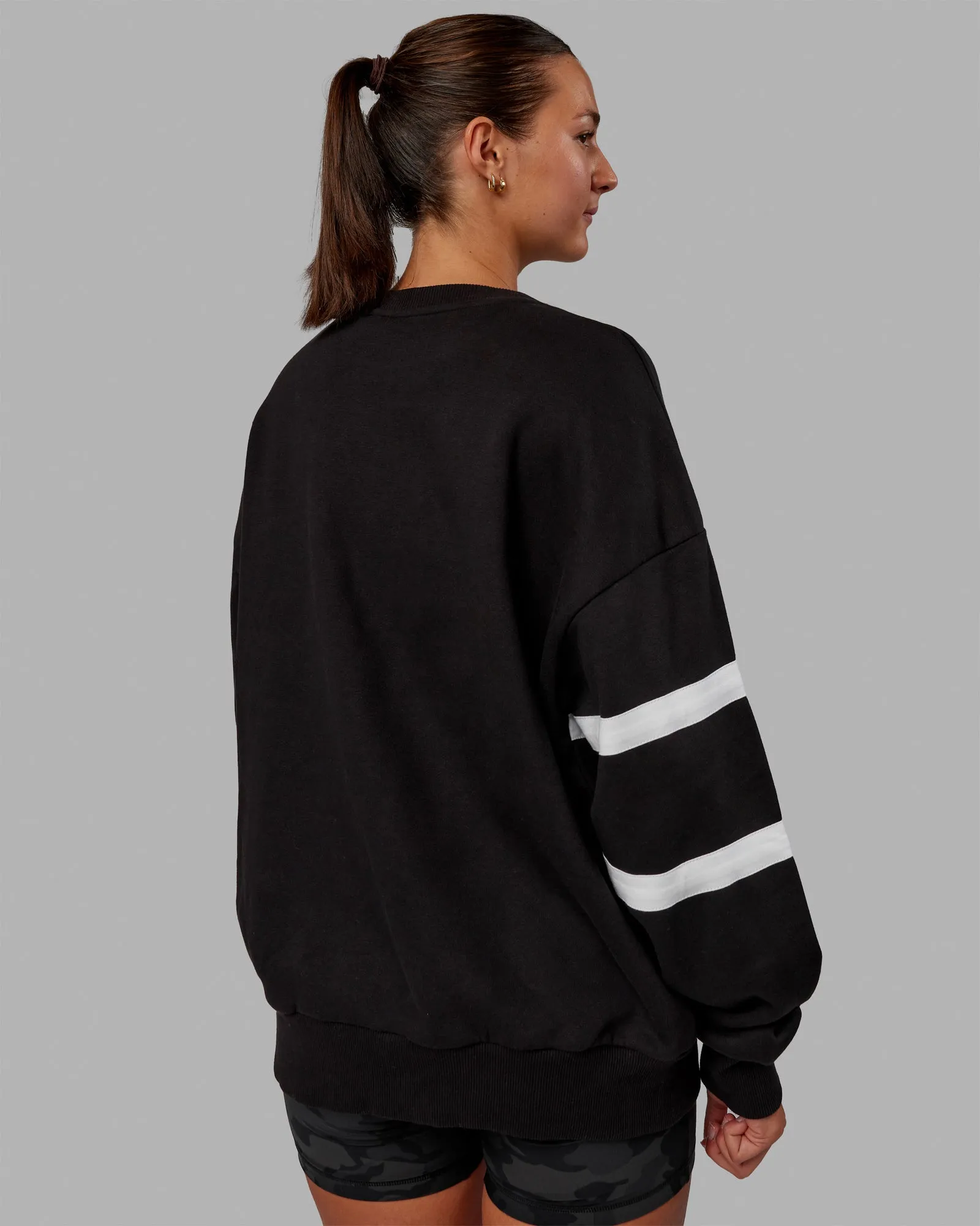 Unisex Collateral Sweater Oversize - Black-White