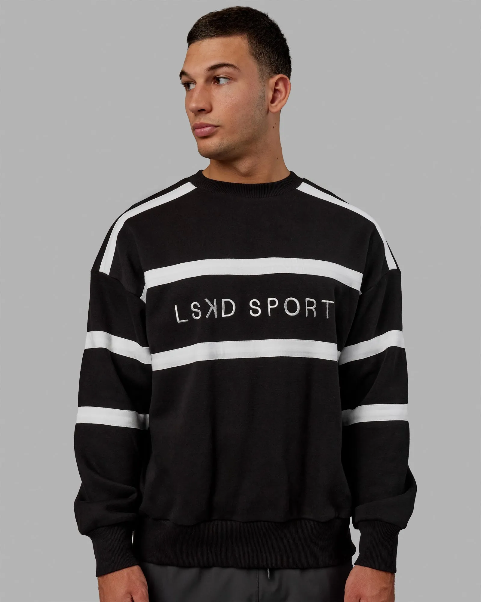 Unisex Collateral Sweater Oversize - Black-White