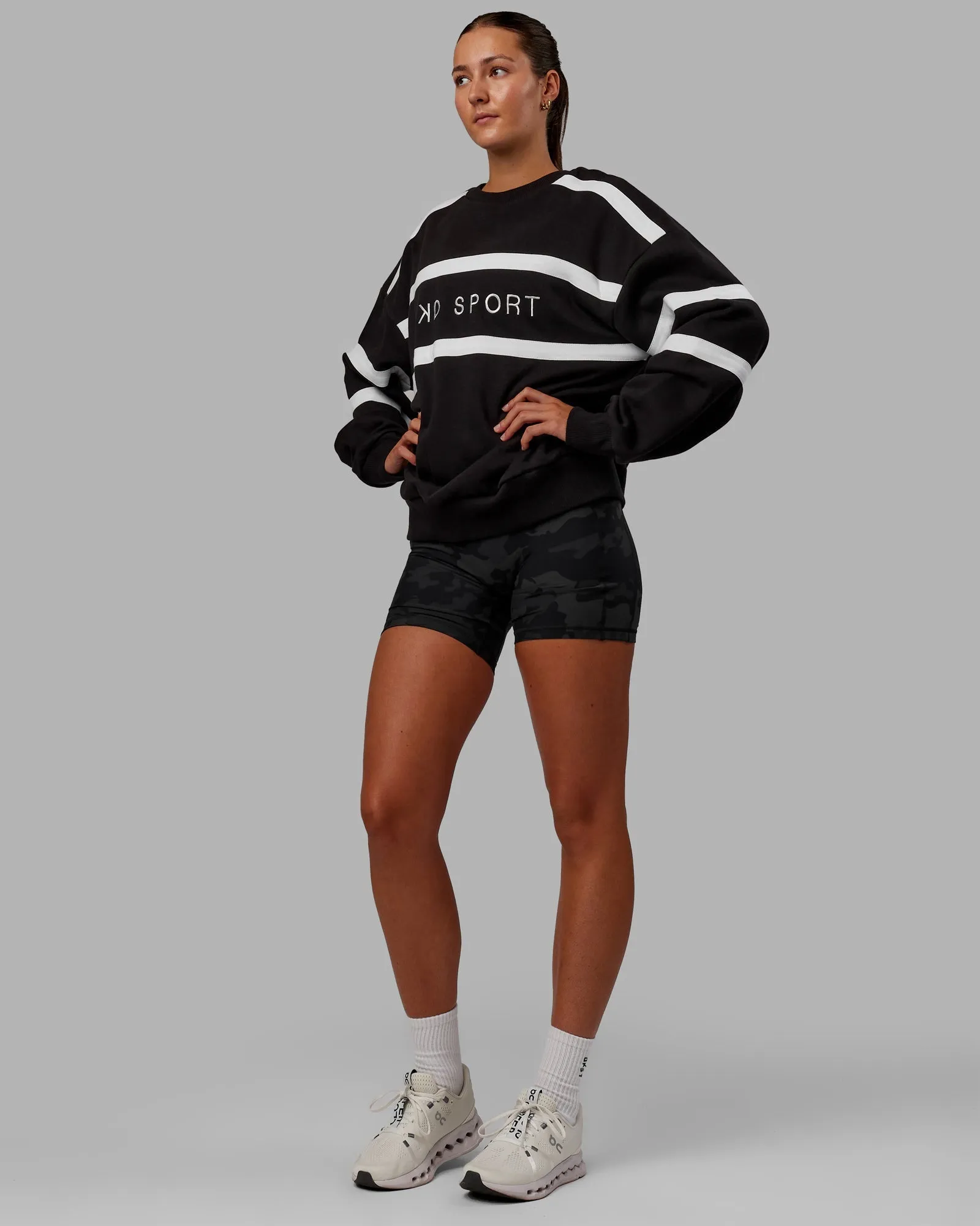 Unisex Collateral Sweater Oversize - Black-White