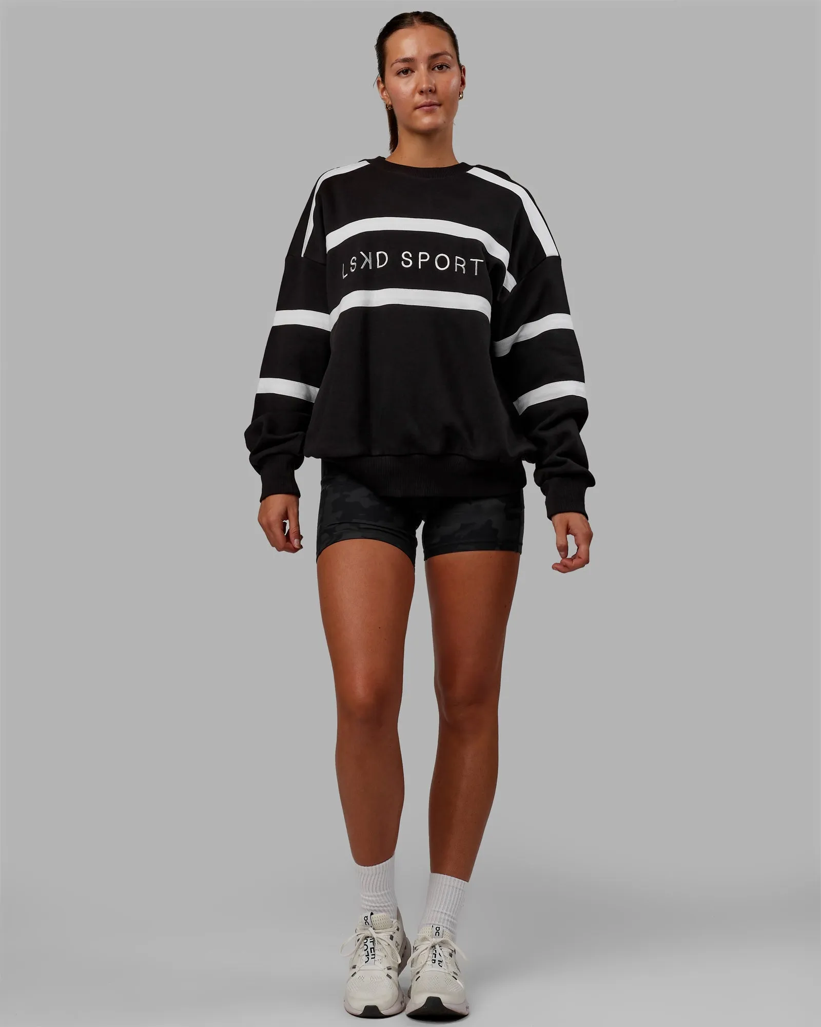 Unisex Collateral Sweater Oversize - Black-White