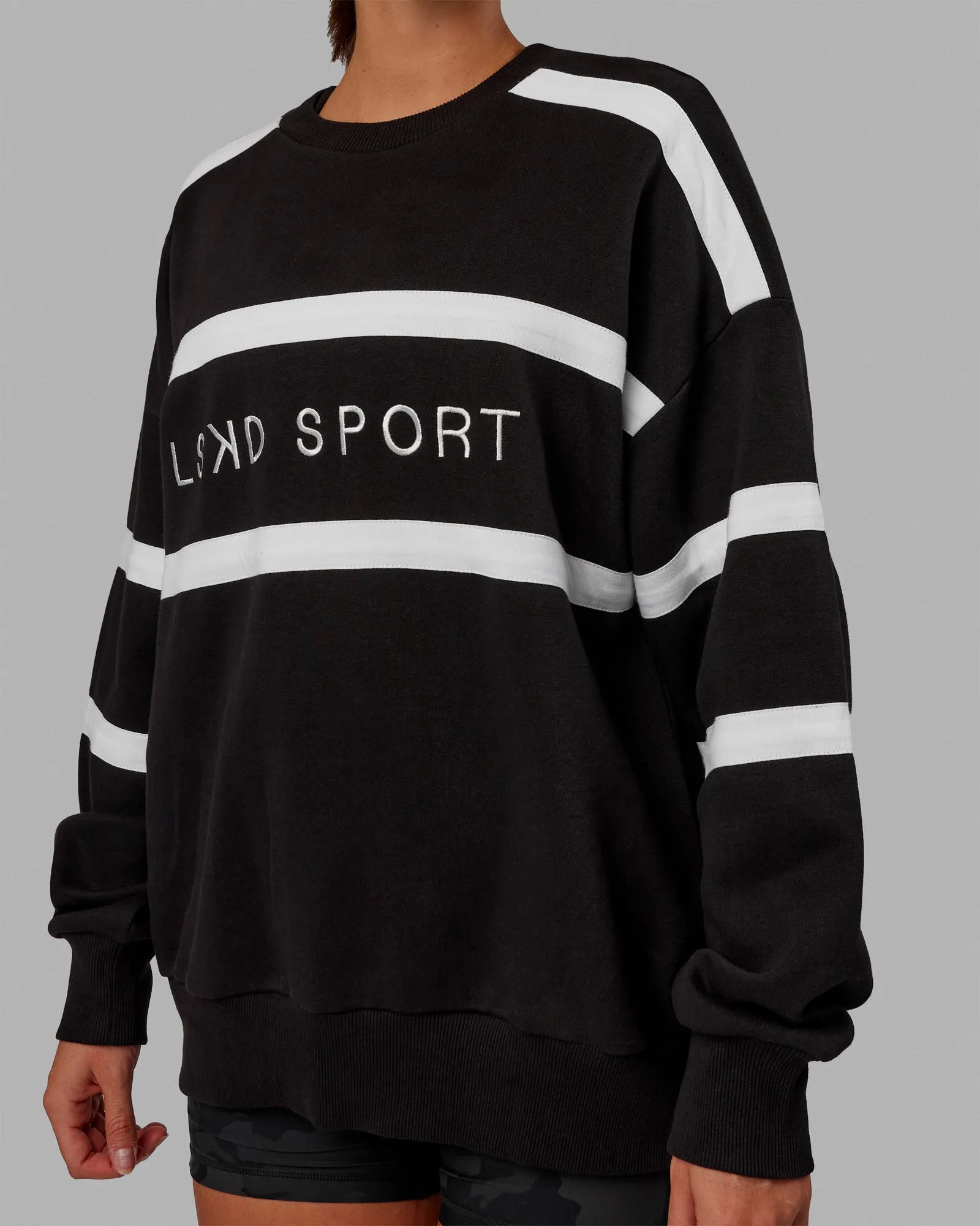 Unisex Collateral Sweater Oversize - Black-White