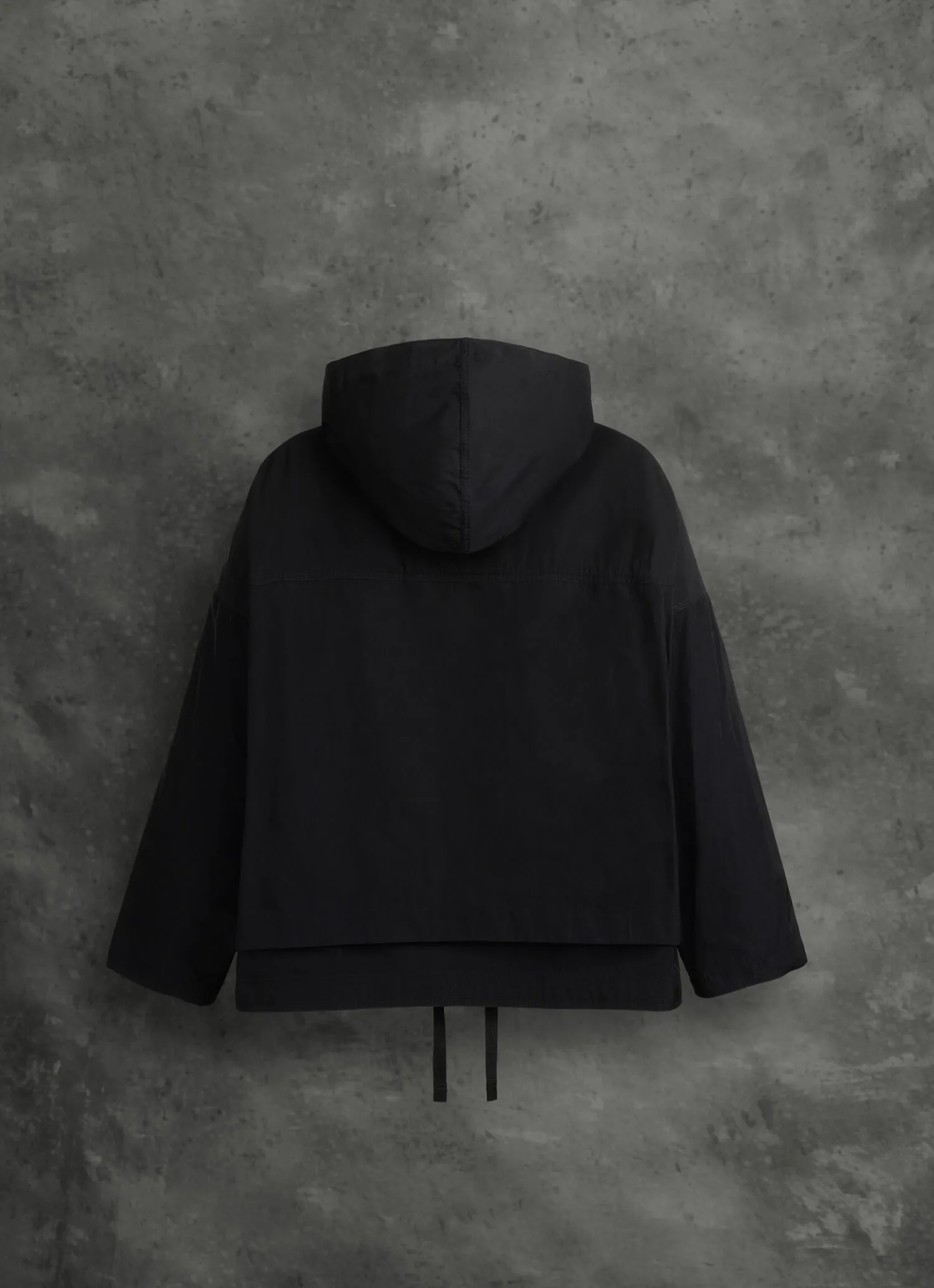 Unlined hooded jacket-