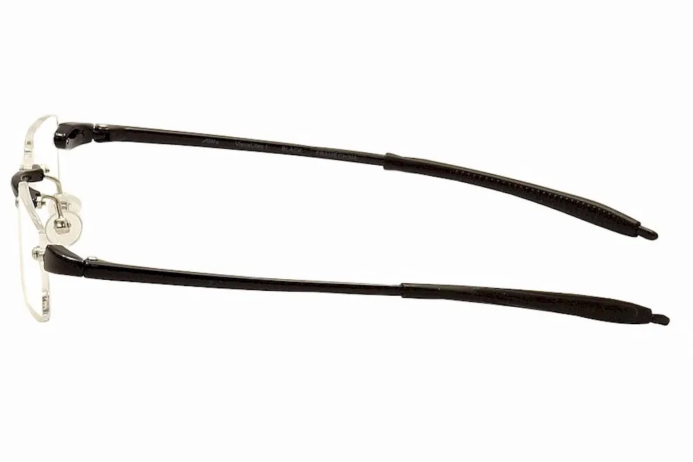 VisuaLites Vis1 Reading Glasses Men's Black Rimless +1.50