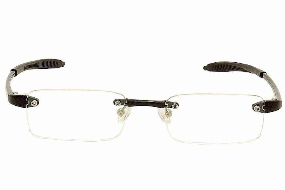 VisuaLites Vis1 Reading Glasses Men's Black Rimless +1.50