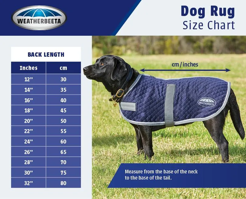 Weatherbeeta Comfitec Fleece Zip Dog Coat Navy/Red - Ingatestone Saddlery